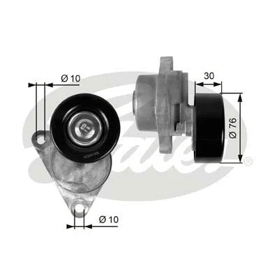 Belt Tensioner, V-ribbed belt (T38376)