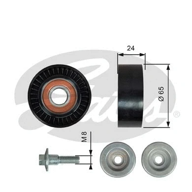 Deflection/Guide Pulley, V-ribbed belt (T36493)