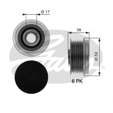 Alternator Freewheel Clutch (OAP7039)
