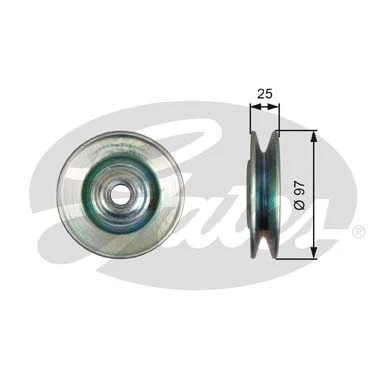 Deflection/Guide Pulley, V-belt (T36615)