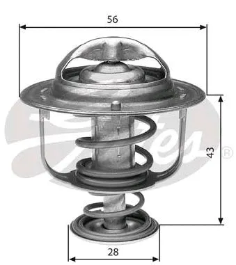 Thermostat, coolant (TH31276G1)