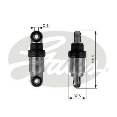 Vibration Damper, V-ribbed belt (T38219)