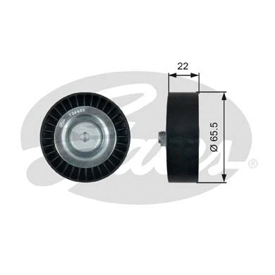 Deflection/Guide Pulley, V-ribbed belt (T36458)