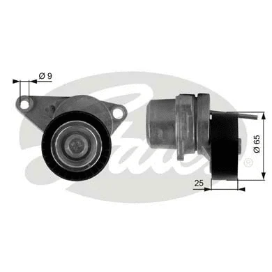 Belt Tensioner, V-ribbed belt (T38313)