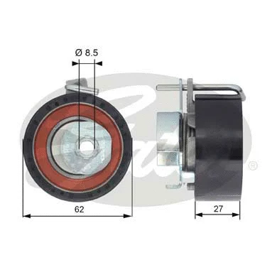 Tensioner Pulley, timing belt (T43171)