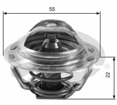 Thermostat, coolant (TH13783G1)