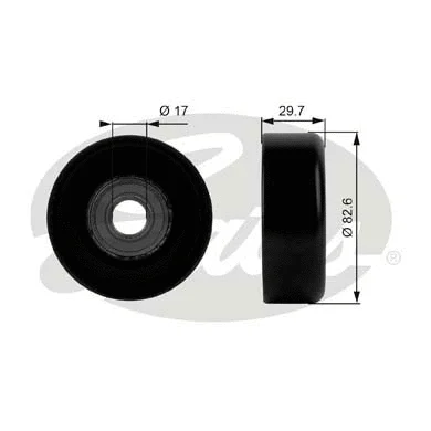 Deflection/Guide Pulley, V-ribbed belt (T38005)