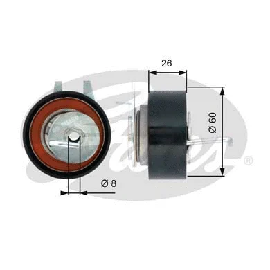Tensioner Pulley, timing belt (T43199)
