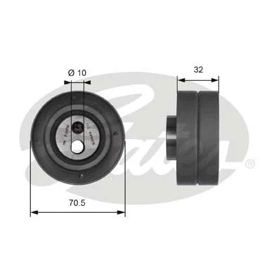 Tensioner Pulley, timing belt (T41141)
