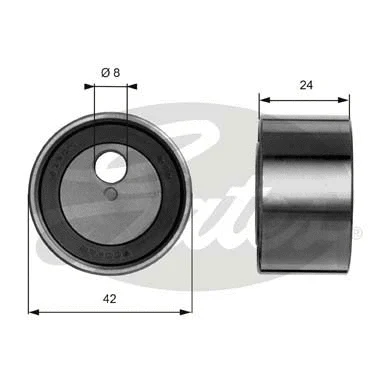 Tensioner Pulley, timing belt (T41009)