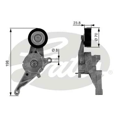Belt Tensioner, V-ribbed belt (T38436)