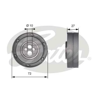 Tensioner Pulley, timing belt (T41216)