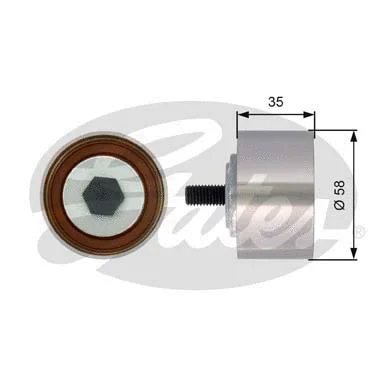 Deflection/Guide Pulley, timing belt (T42121)