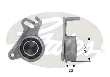 Tensioner Pulley, timing belt (T41049)