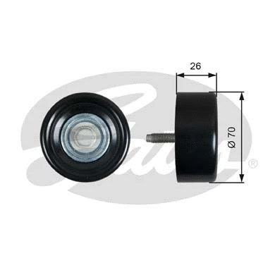 Deflection/Guide Pulley, V-ribbed belt (T36603)