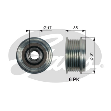 Alternator Freewheel Clutch (OAP7166)