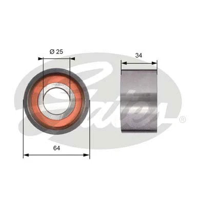 Tensioner Pulley, timing belt (T41234)