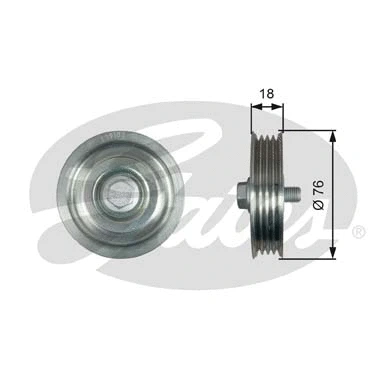 Deflection/Guide Pulley, V-ribbed belt (T39183)