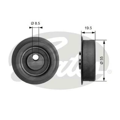 Tensioner Pulley, timing belt (T41047)