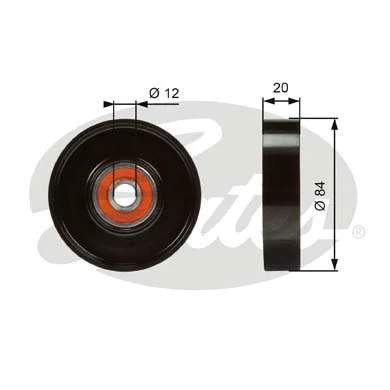 Tensioner Pulley, V-ribbed belt (T36321)