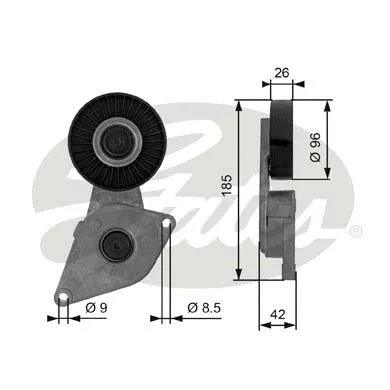 Belt Tensioner, V-ribbed belt (T38464)
