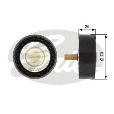 Deflection/Guide Pulley, V-ribbed belt (T36296)
