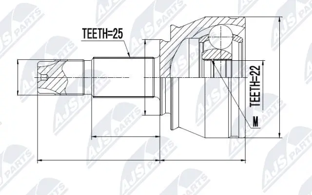 Joint Kit, drive shaft (NPZ-FT-032)