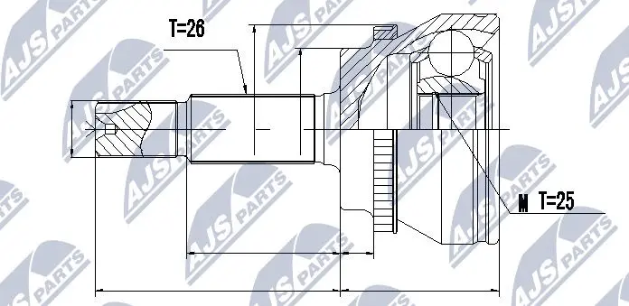 Joint Kit, drive shaft (NPZ-TY-067)