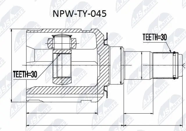Joint Kit, drive shaft (NPW-TY-045)