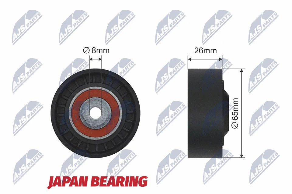 Deflection/Guide Pulley, V-ribbed belt (RNK-AU-016)
