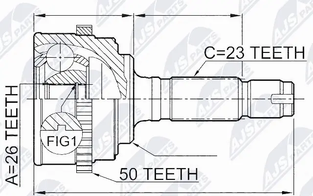 Joint Kit, drive shaft (NPZ-HD-024)