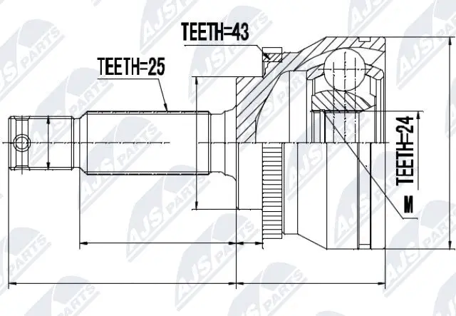 Joint Kit, drive shaft (NPZ-MS-023)