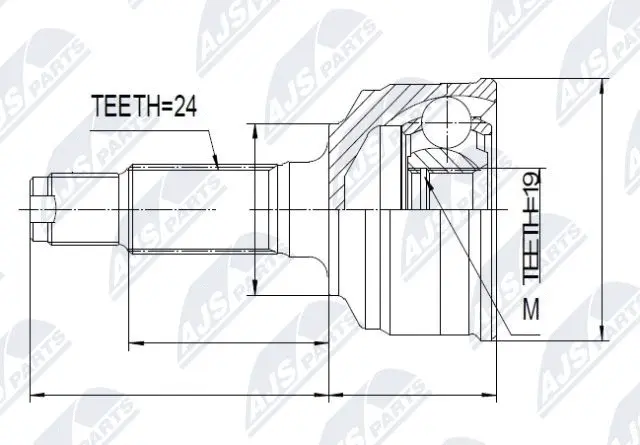 Joint Kit, drive shaft (NPZ-DA-012)
