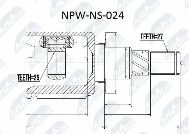 Joint Kit, drive shaft (NPW-NS-024)