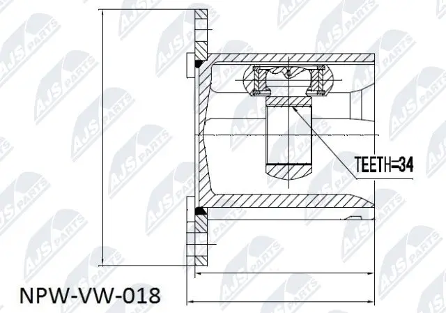 Joint Kit, drive shaft (NPW-VW-018)
