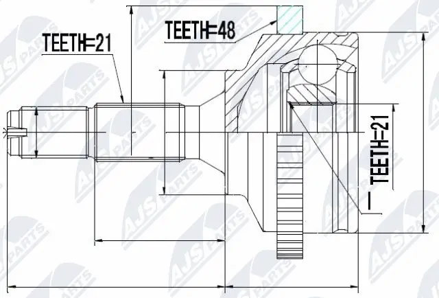 Joint Kit, drive shaft (NPZ-PE-017)