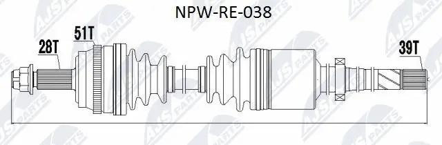 Drive Shaft (NPW-RE-038)