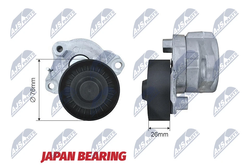 Tensioner Pulley, V-ribbed belt (RNK-ME-012)