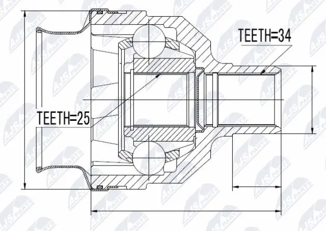 Joint Kit, drive shaft (NPW-PL-025)