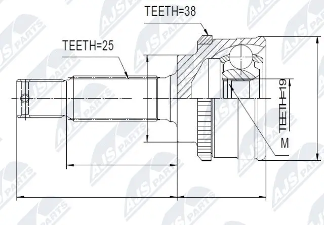 Joint Kit, drive shaft (NPZ-HY-512)