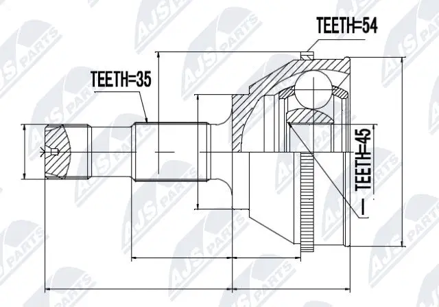 Joint Kit, drive shaft (NPZ-FT-008)