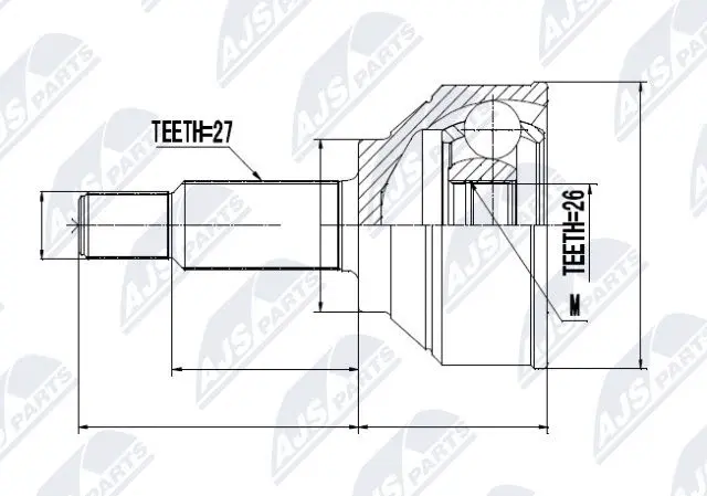 Joint Kit, drive shaft (NPZ-RE-014)