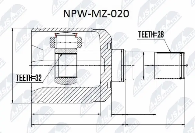 Joint Kit, drive shaft (NPW-MZ-020)