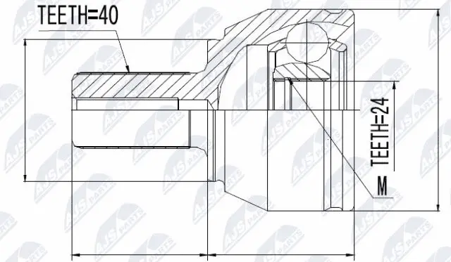 Joint Kit, drive shaft (NPZ-FR-021)