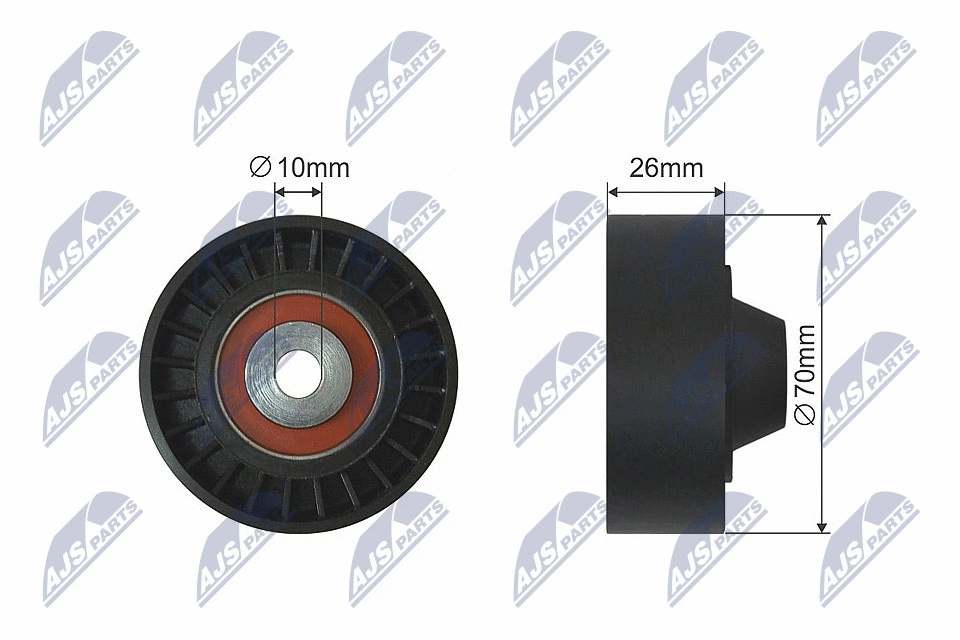 Deflection/Guide Pulley, V-ribbed belt (RNK-HY-514)