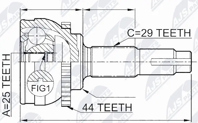 Joint Kit, drive shaft (NPZ-NS-077)