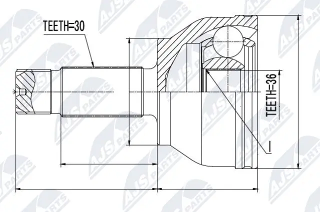 Joint Kit, drive shaft (NPZ-ME-010)