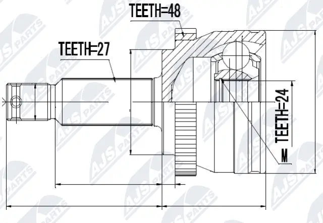 Joint Kit, drive shaft (NPZ-HY-515)