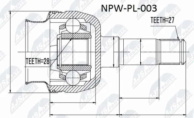 Joint Kit, drive shaft (NPW-PL-003)