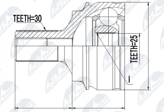 Joint Kit, drive shaft (NPZ-ME-016)